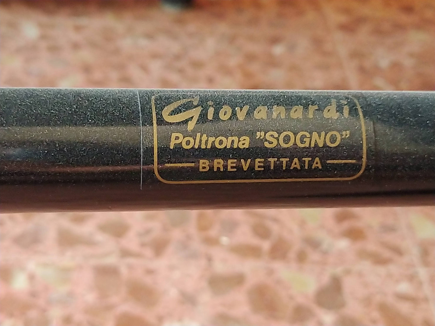 Poltrona reclinabile similpelle nera Giovanardi Poltrona Sogno Brevettata Italia anni 1980