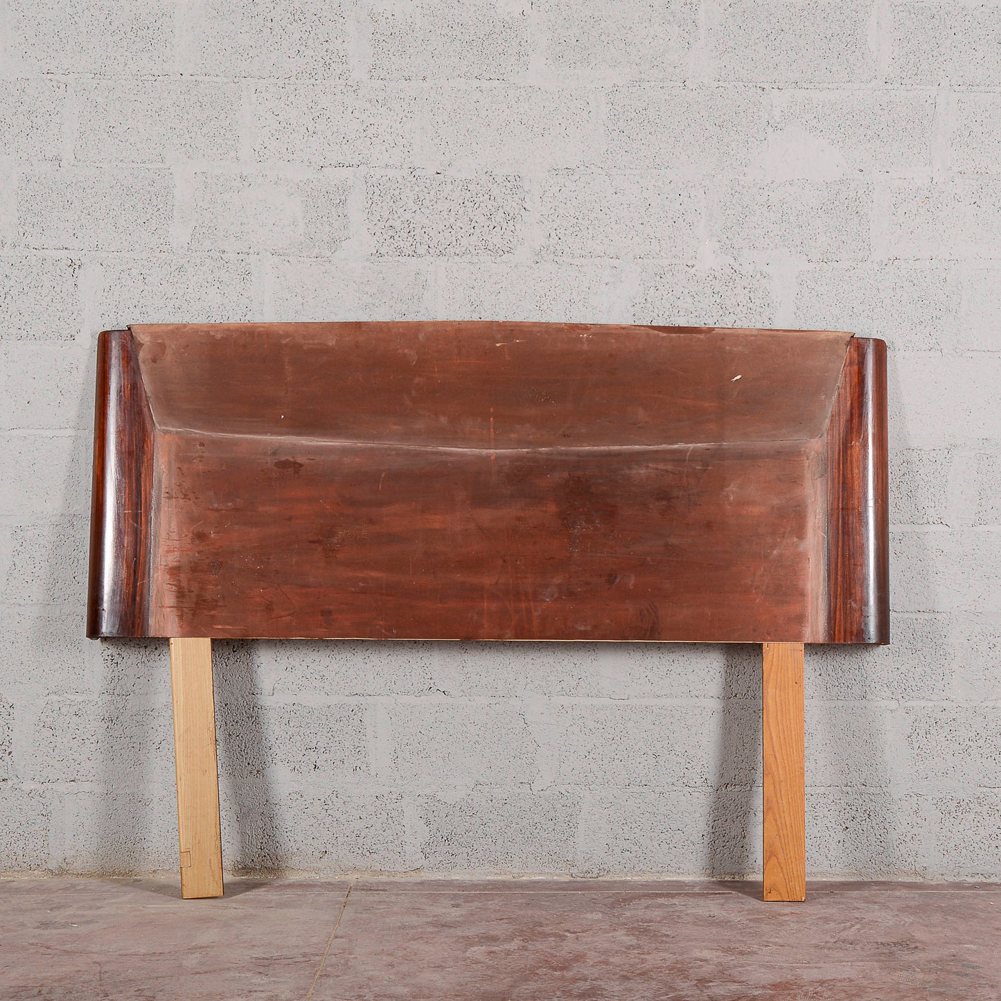 Testa letto curva art deco