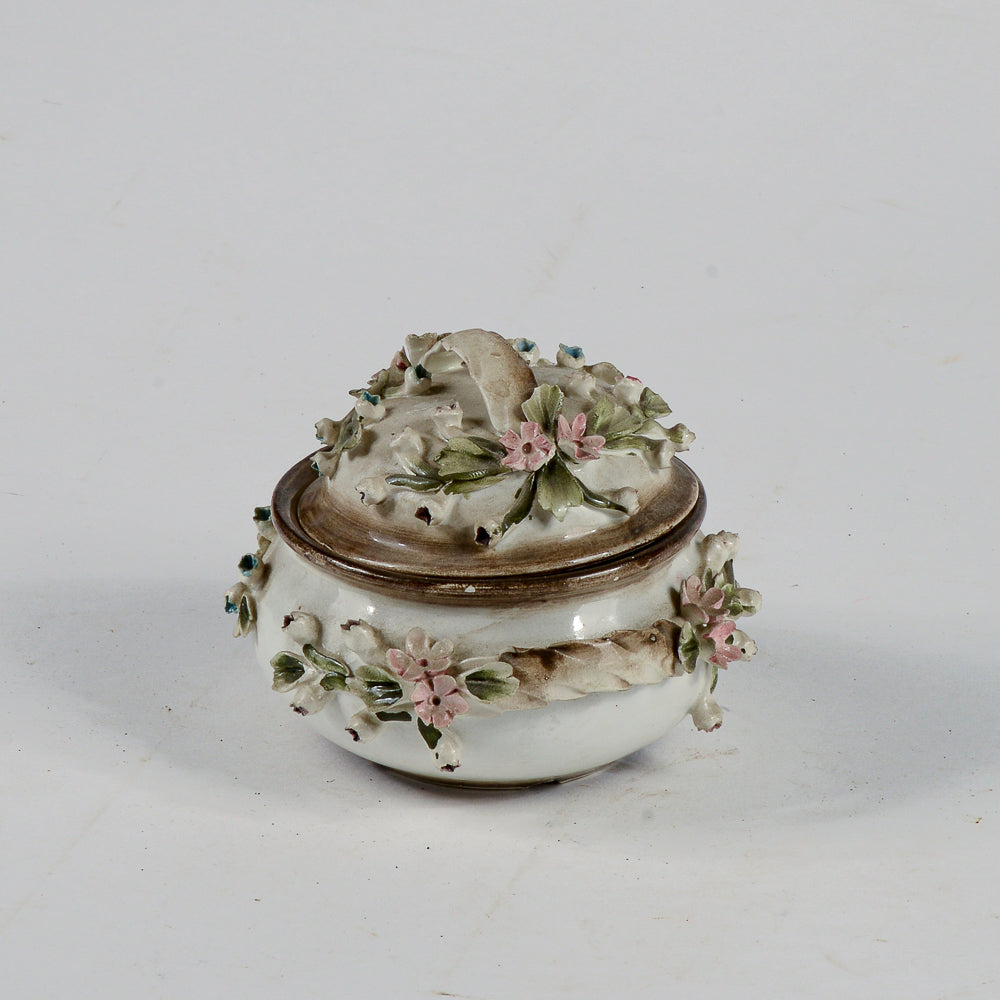 satola decorazione ceramica in terracottta marchio capodimonte