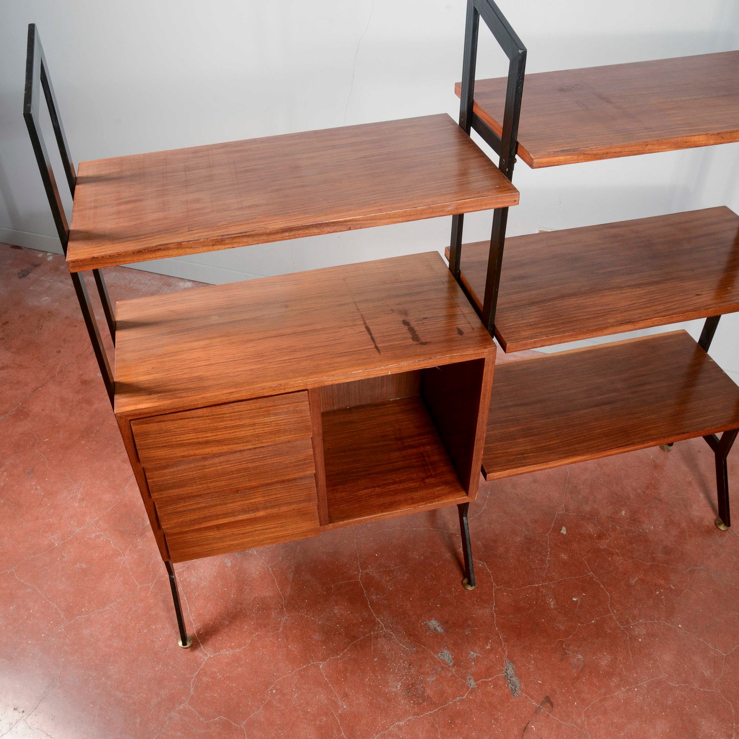 Libreria a giorno anni 1960 mid century originale