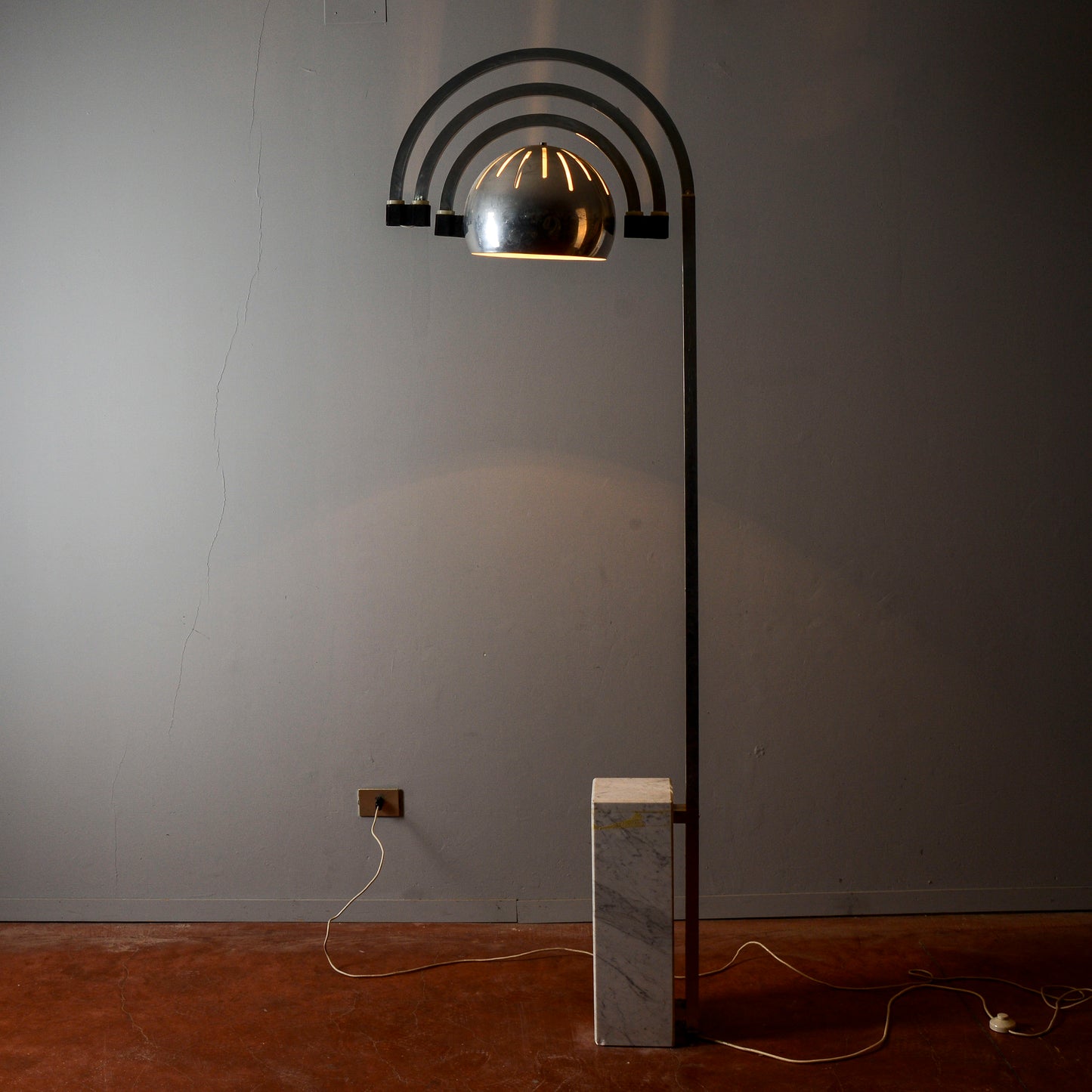Lampada Ad Arco Stile Reggiani Space Age
