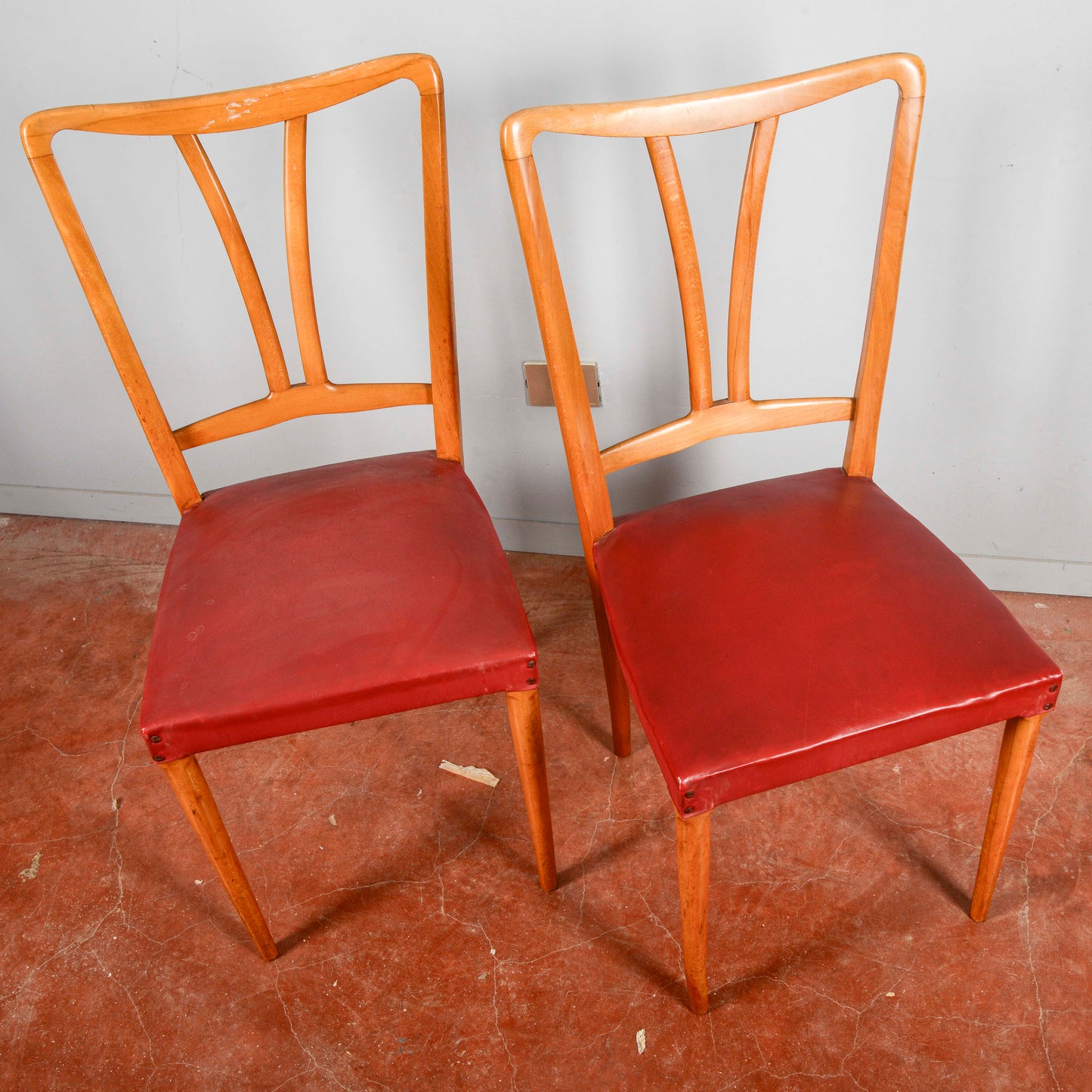 Coppia Sedie Vilpelle Rossa