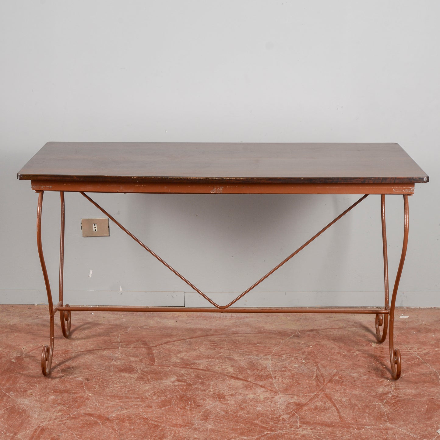 Tavolo rustico ferro battuto anni 50