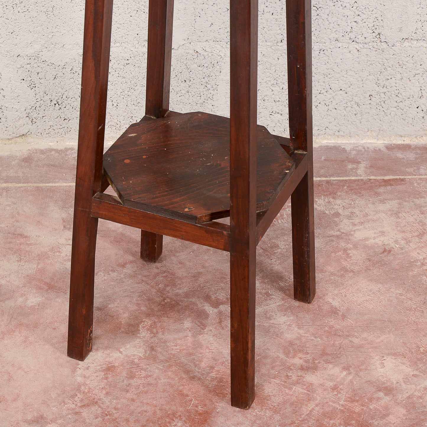 trespolo portavasi in legno di abete epoca XIX secolo
