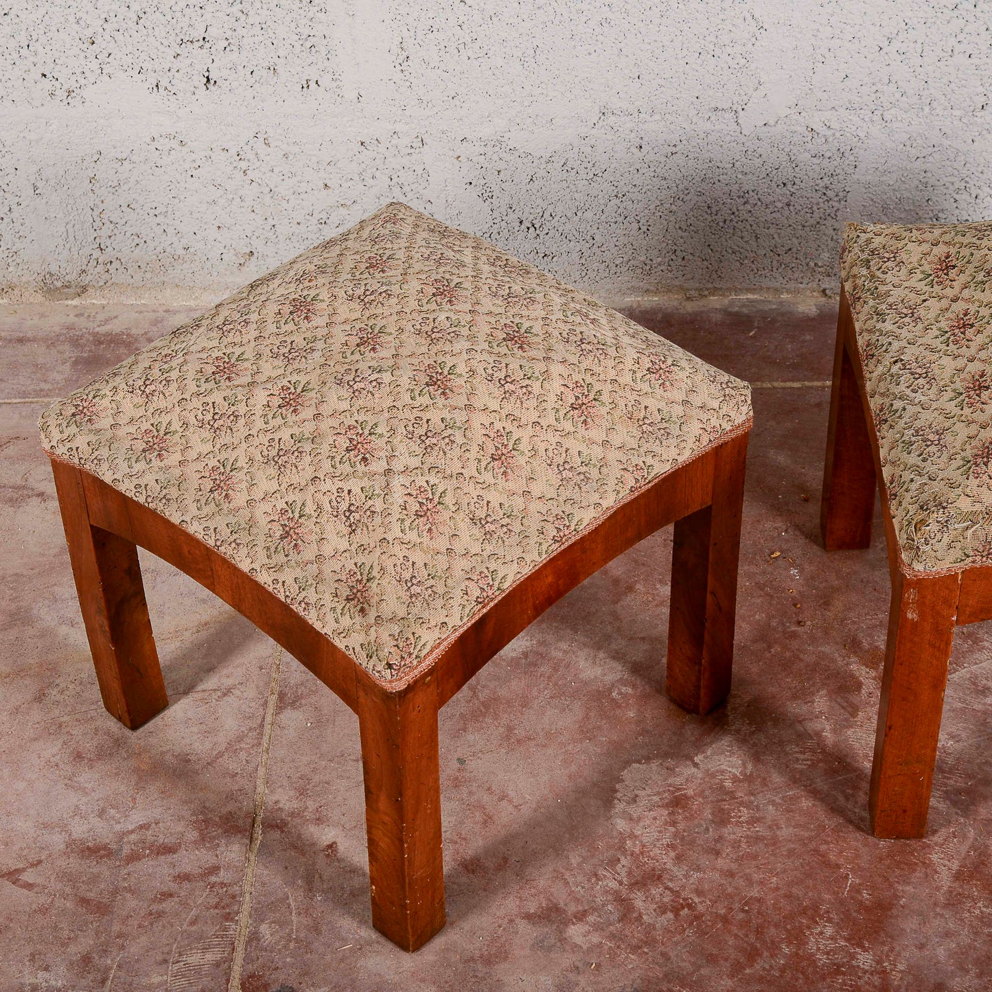 Coppia sgabelli art deco da rifoderare