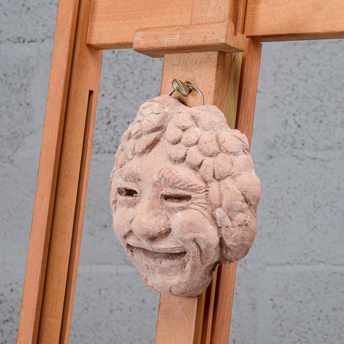 Maschera terracotta produzione artigianale XX secolo
