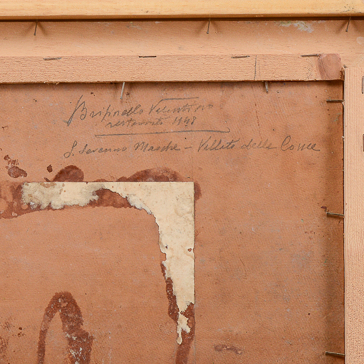 Quadro olio su tela case di campagna San Severino Marche Villetta delle Conce