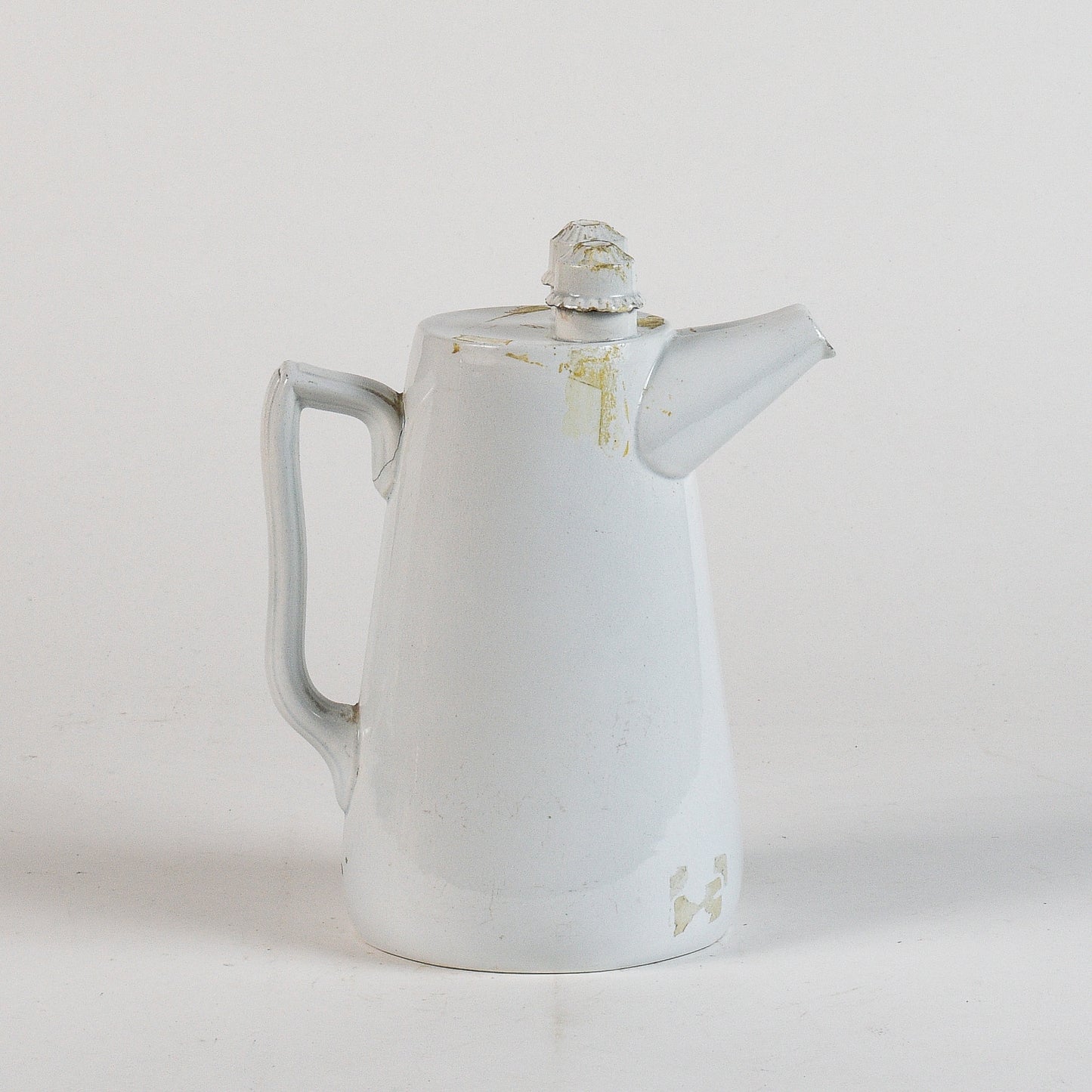 brocca in ceramica doppia con marchio SCR bleu G.Richard 1874 Milano