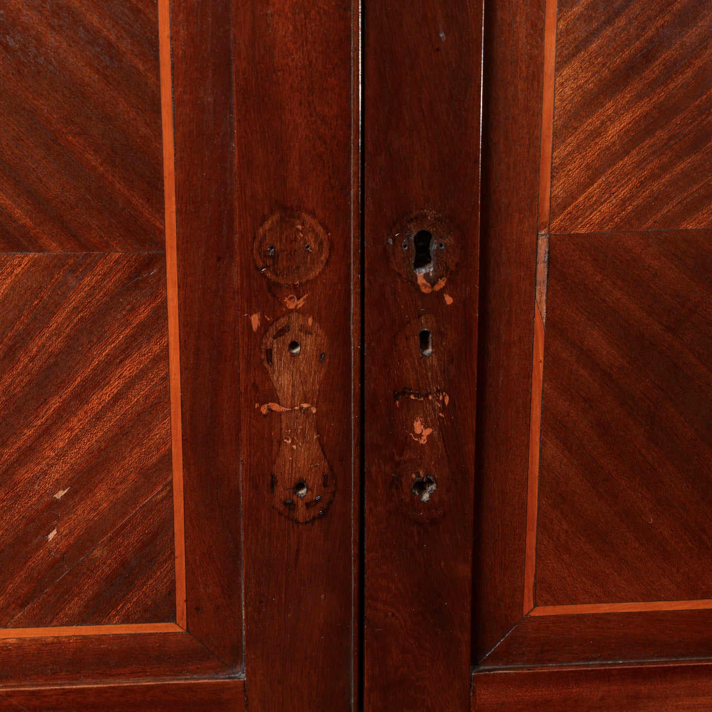 Secretaire intarsiato con piano in marmo Italia epoca 1890