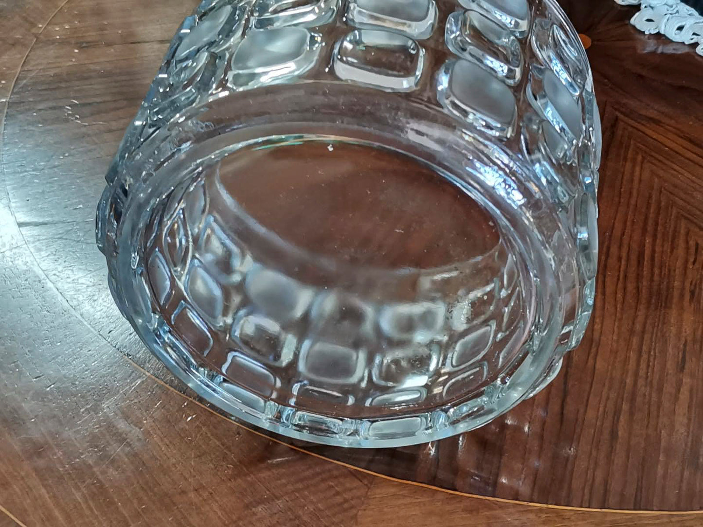 VASO IN VETRO BASSO Italia 1970