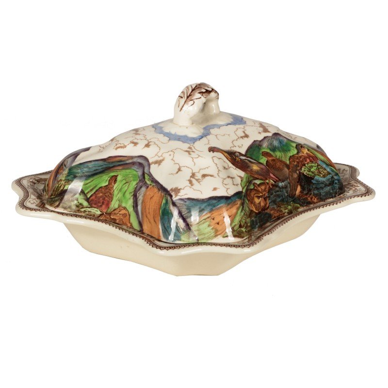 ZUPPIERA MASON'S PATENT IROSTONE GAME BIRDS ENGLAND META' DEL 900