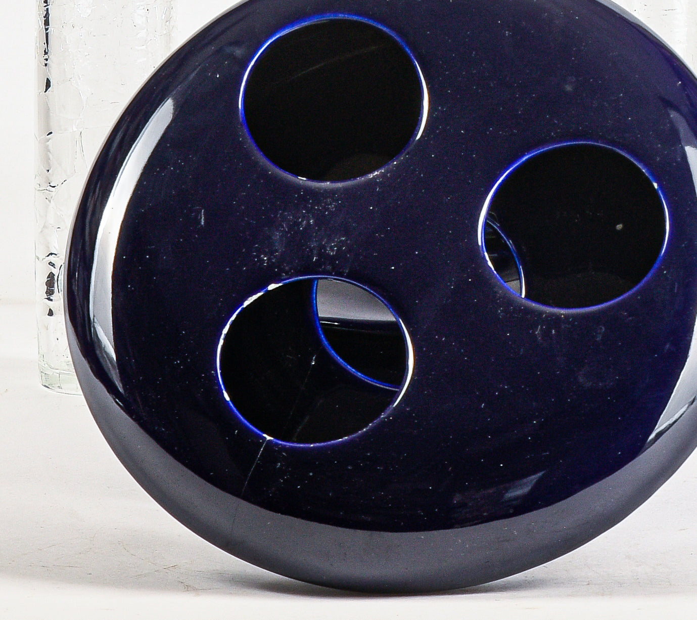 Lampada futurista in ceramica e vetro Italia 1970