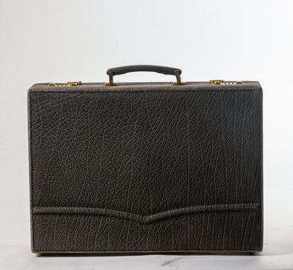 Valigia borsa portadocumenti 24 ore in pelle e ottone Italia 2000