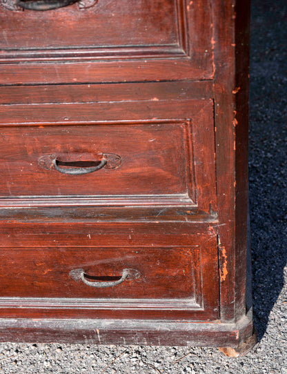 Comò cassettone 4 cassetti in legno di abete epoca primo 900