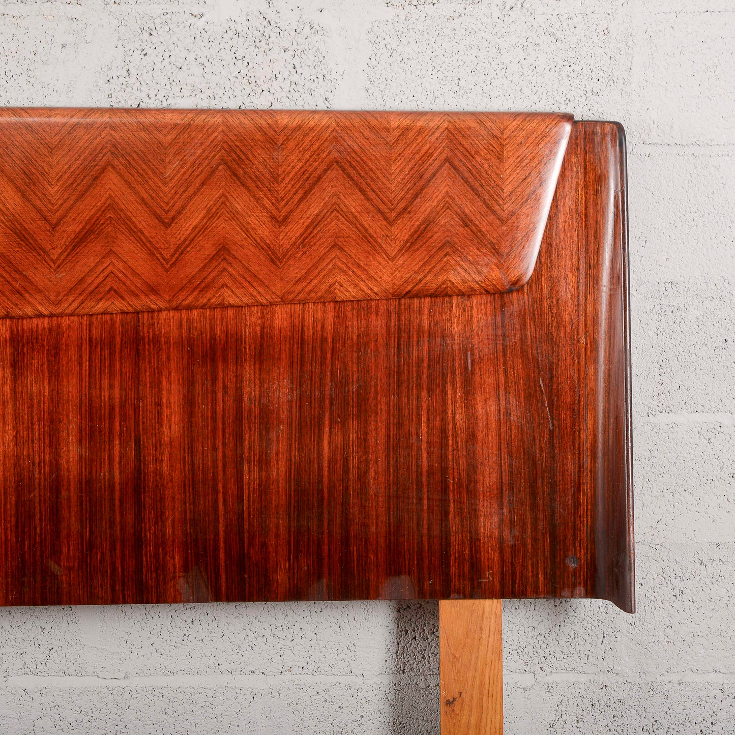 Testa letto curva art deco