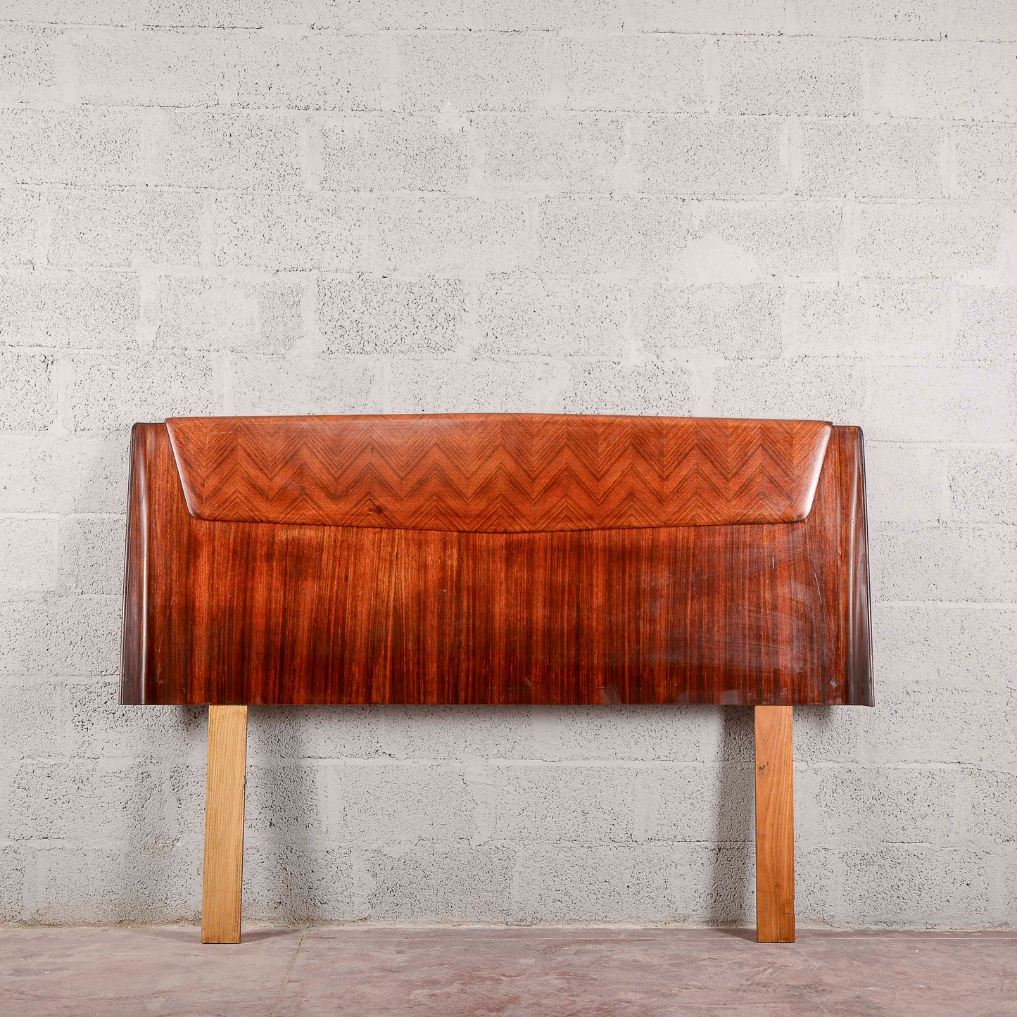 Testa letto curva art deco