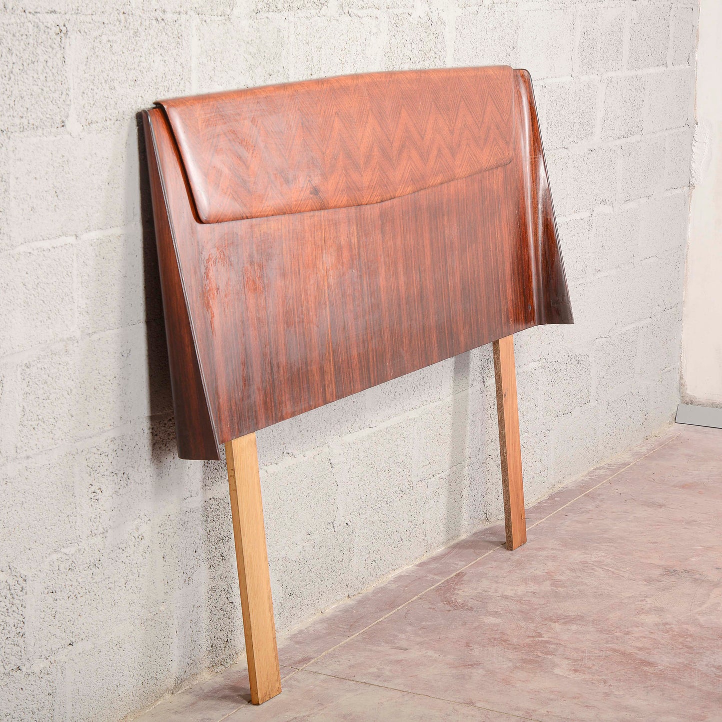 Testa letto curva art deco