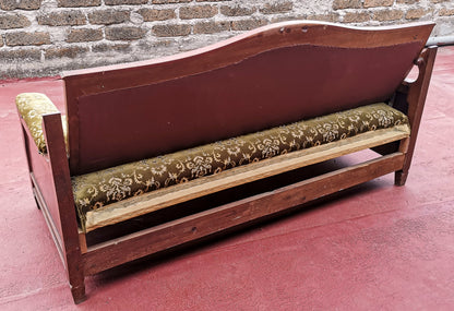 Divano letto  in tessuto damascato Italia epoca Liberty Art Nouveau