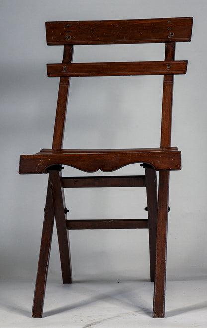 sedia a doghe in legno pieghevole Italia primo 900