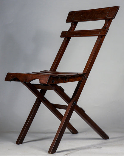 sedia a doghe in legno pieghevole Italia primo 900