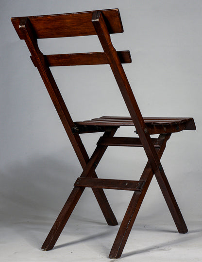 sedia a doghe in legno pieghevole Italia primo 900