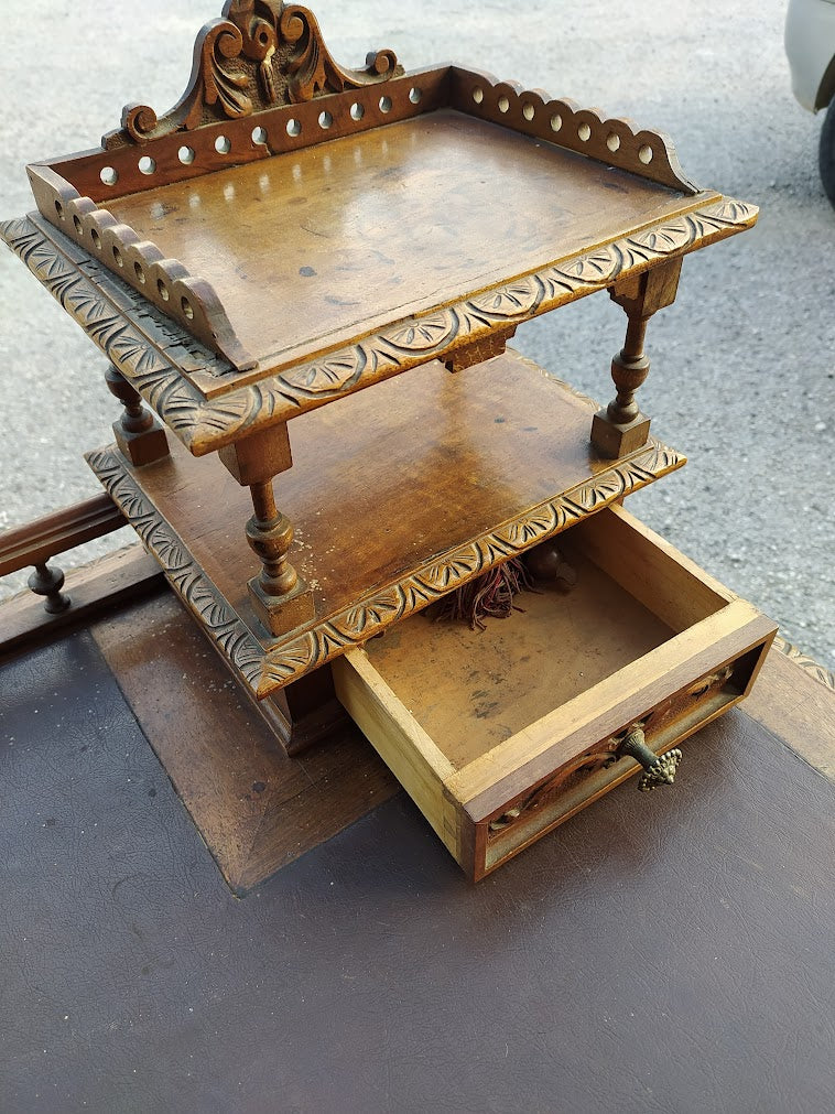 Scrivania scrittoio in noce epoca Liberty