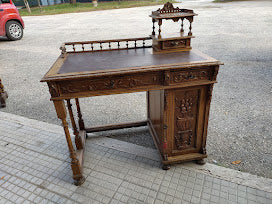 Scrivania scrittoio in noce epoca Liberty