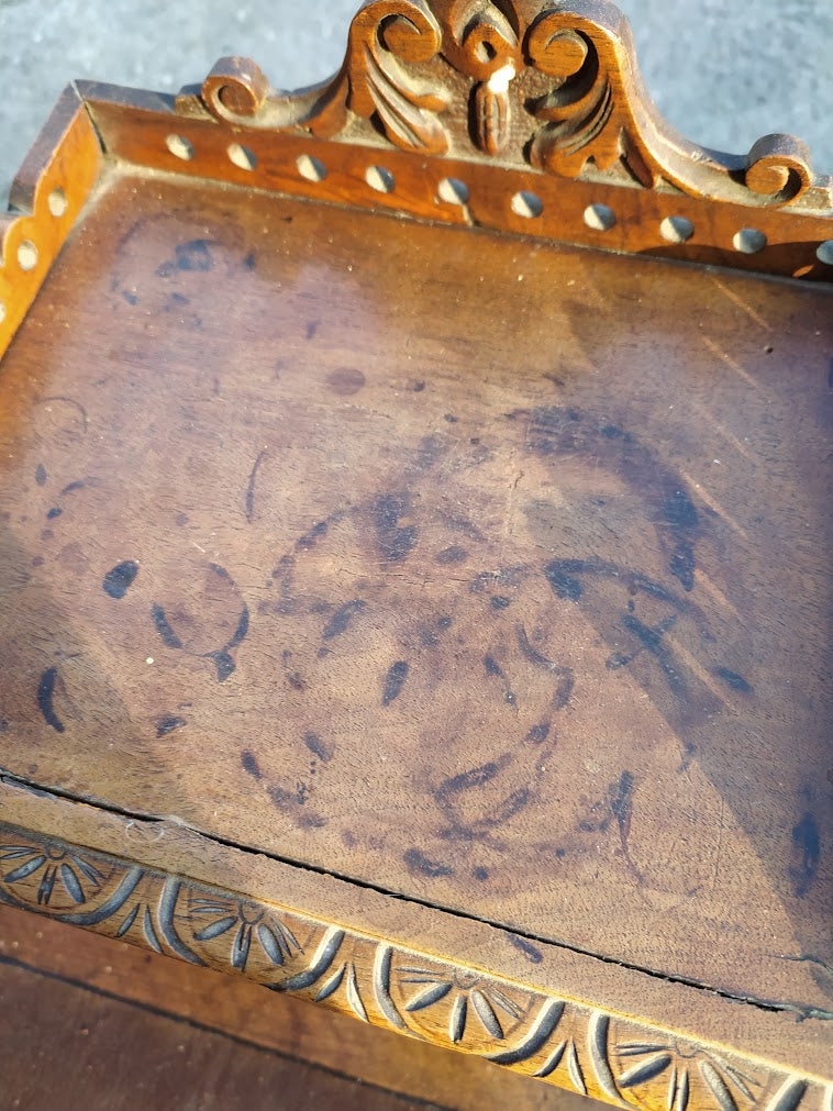 Scrivania scrittoio in noce epoca Liberty