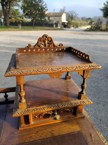 Scrivania scrittoio in noce epoca Liberty
