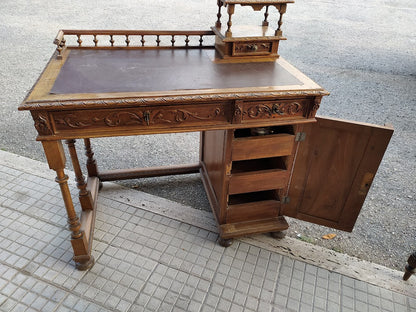 Scrivania scrittoio in noce epoca Liberty
