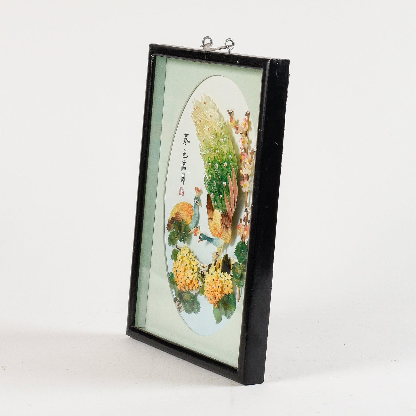 Quadro orientale con pavoni in madre perla