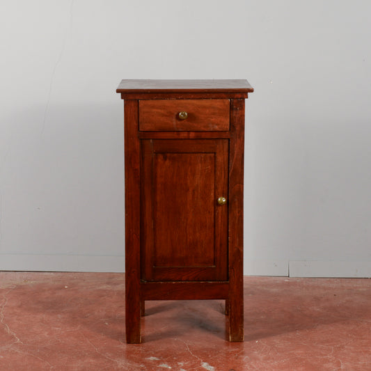 Comodino in legno massello inizio XX secolo