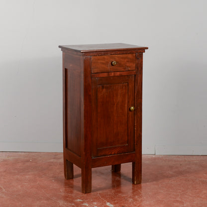Comodino in legno massello inizio XX secolo