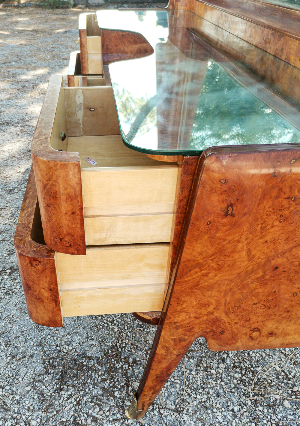 Consolle toletta con specchiera  design  Vittorio Dassi  1950
