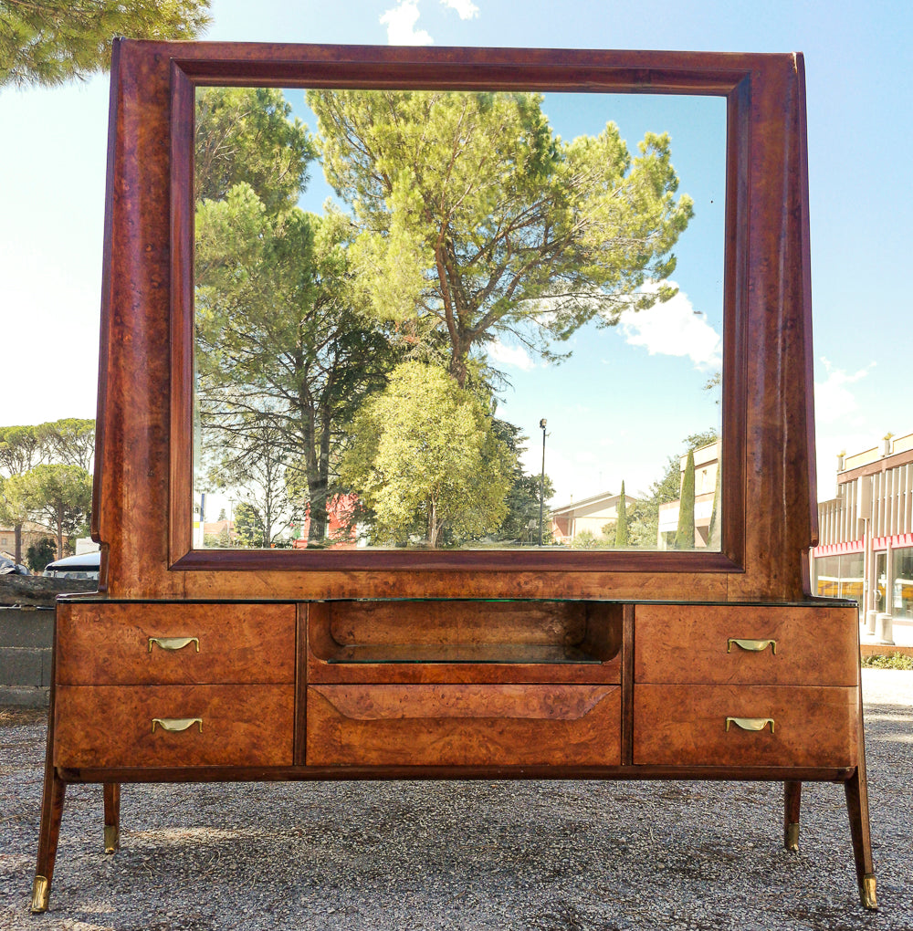 Consolle toletta con specchiera  design  Vittorio Dassi  1950
