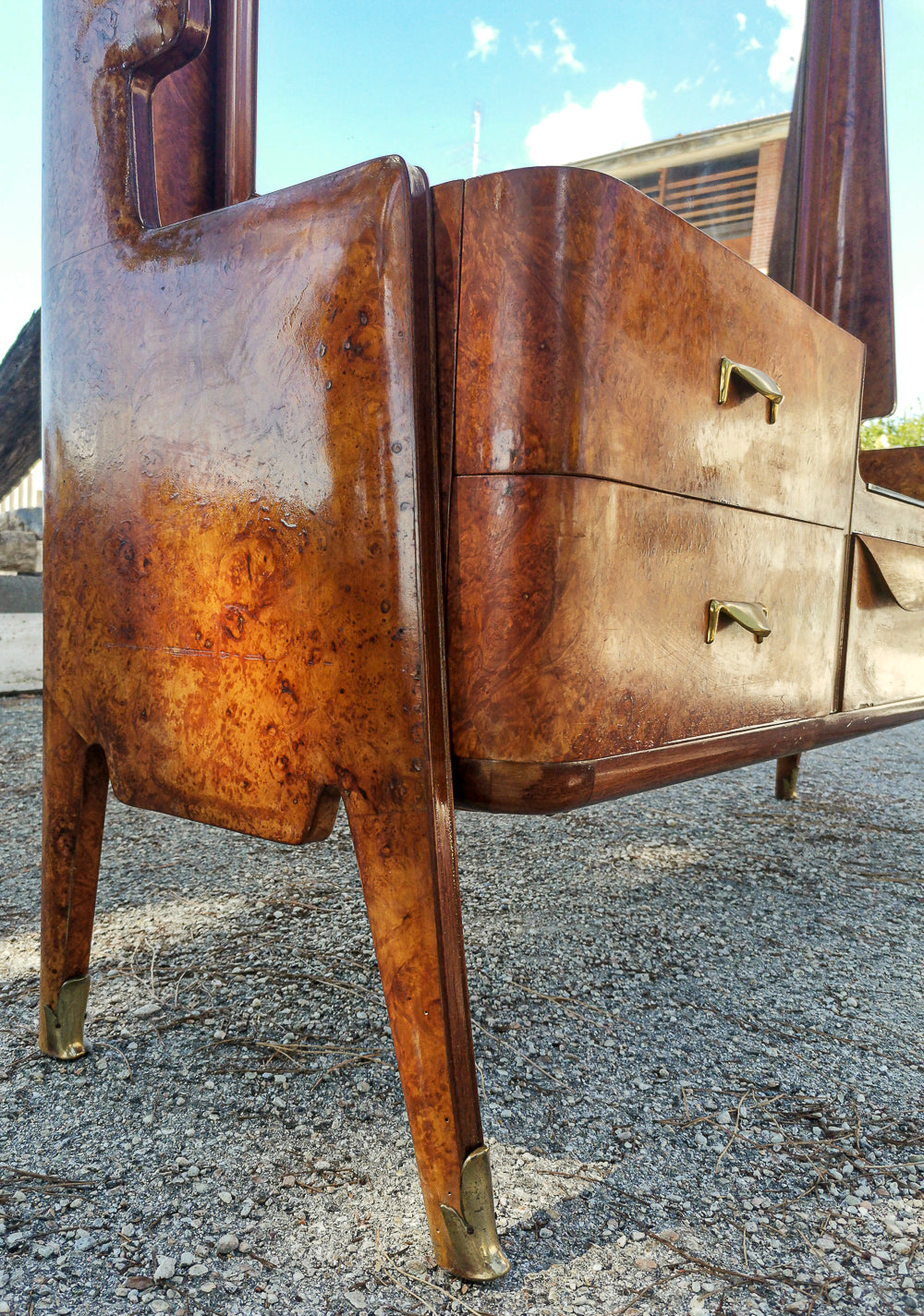 Consolle toletta con specchiera  design  Vittorio Dassi  1950