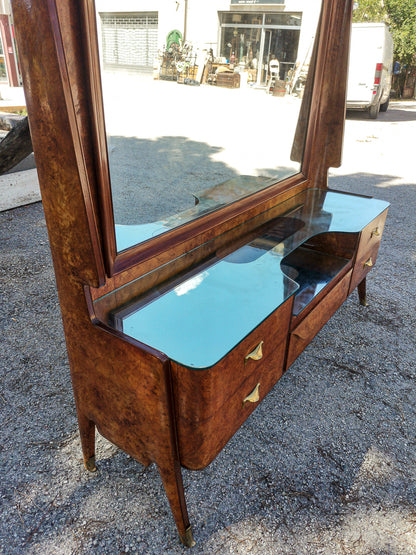 Consolle toletta con specchiera  design  Vittorio Dassi  1950