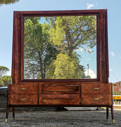 Consolle toletta con specchiera  design  Vittorio Dassi  1950