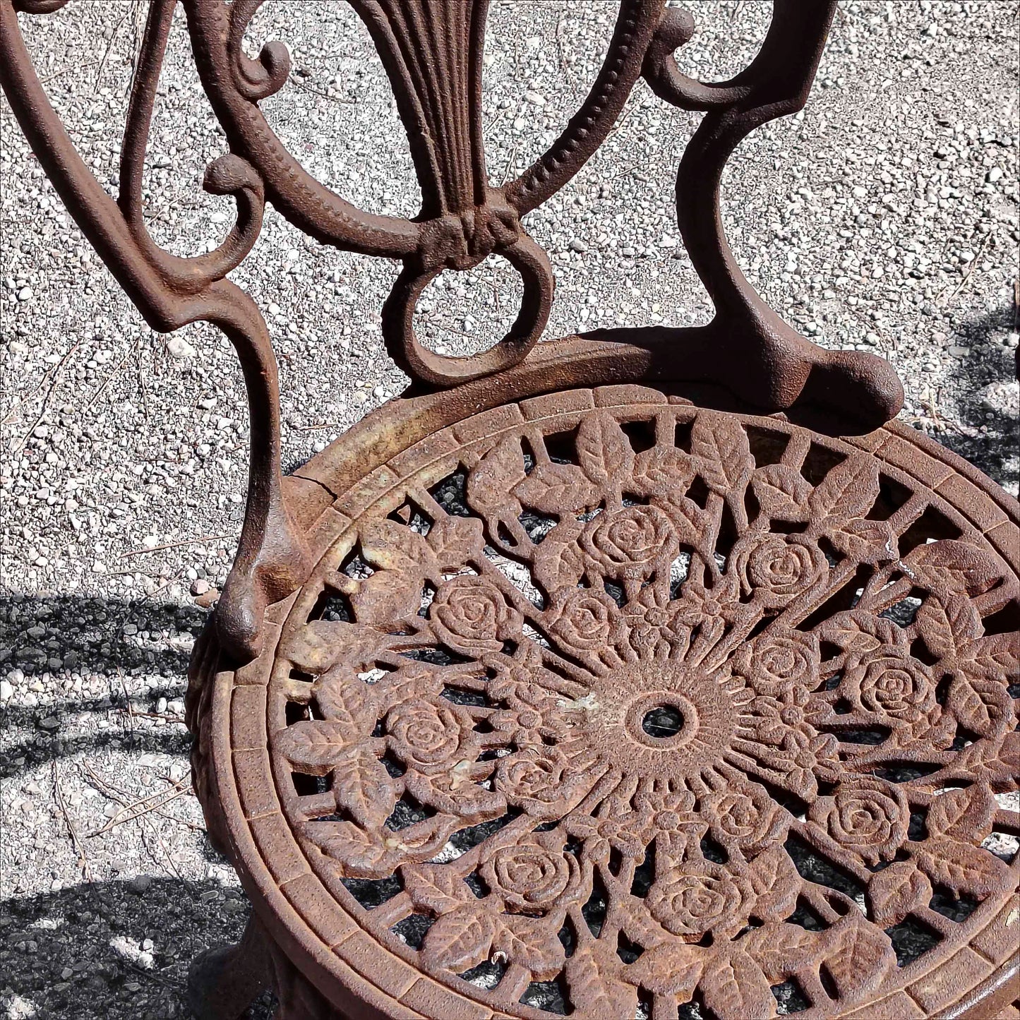 Set sedie con tavolo giardino patio ghisa