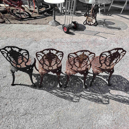Set sedie con tavolo giardino patio ghisa