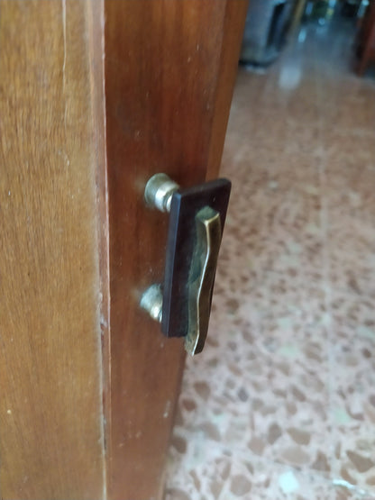 Comodino impiallacciato in noce Italia Art Deco'