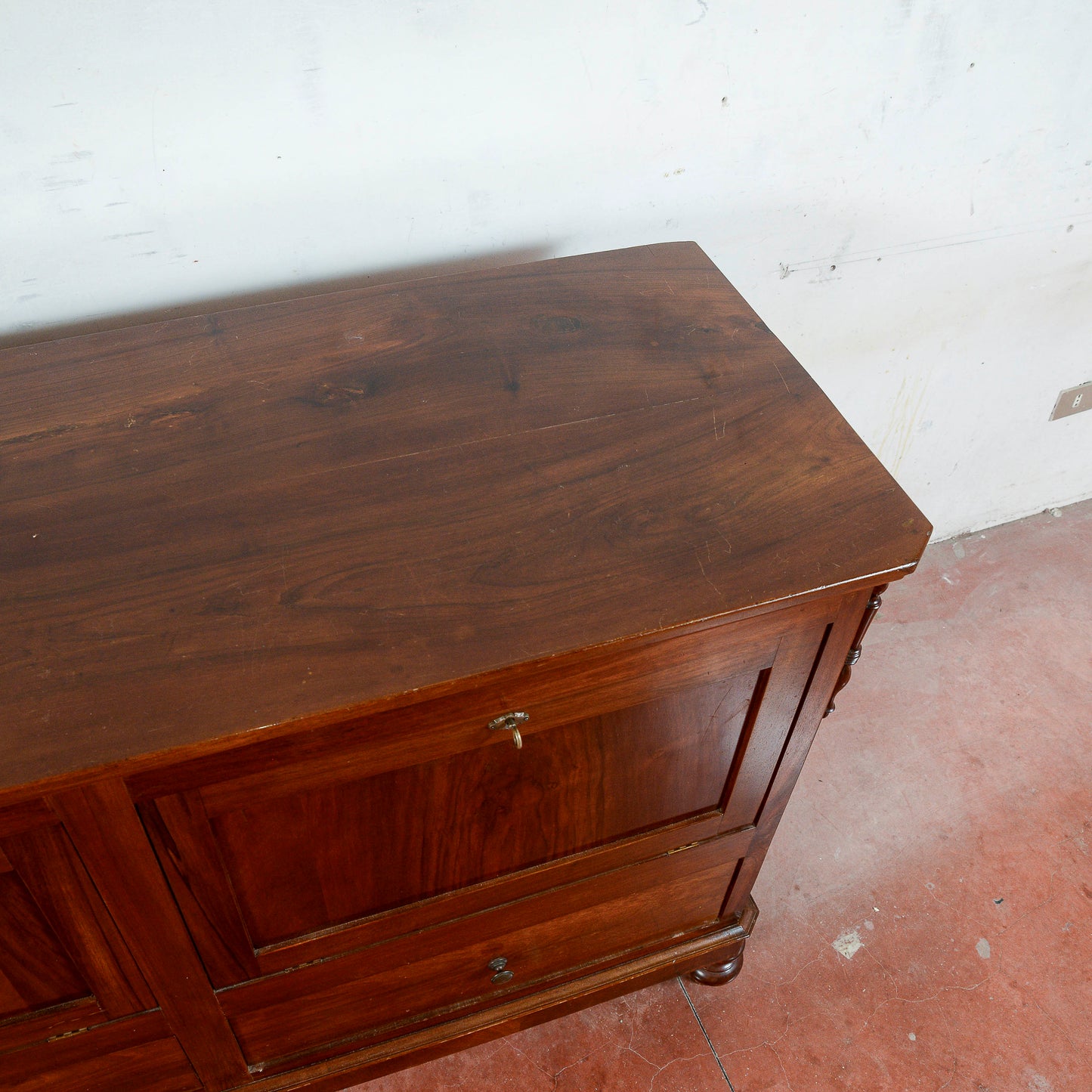 Credenza Con Ante Ribalta Cassa Como Restaurata
