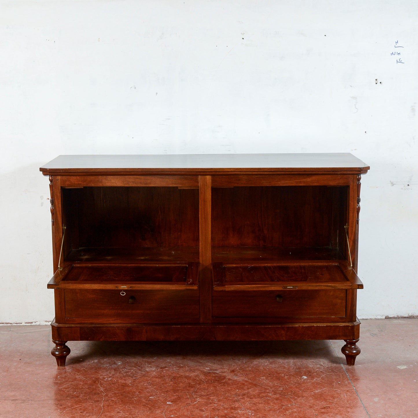 Credenza Con Ante Ribalta Cassa Como Restaurata