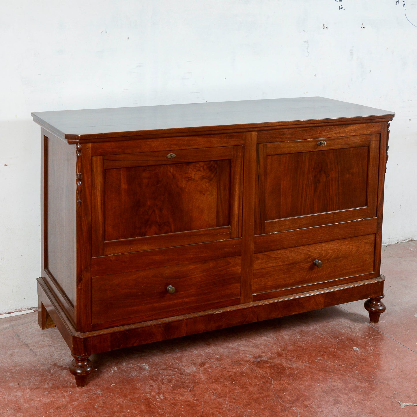 Credenza Con Ante Ribalta Cassa Como Restaurata