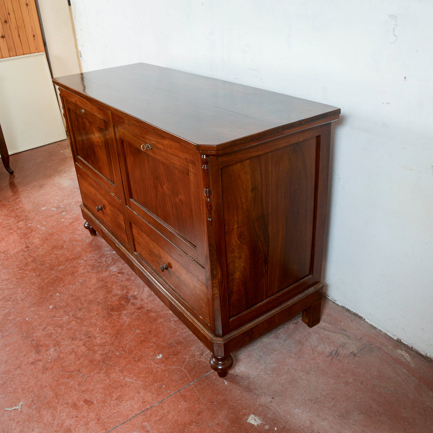 Credenza Con Ante Ribalta Cassa Como Restaurata