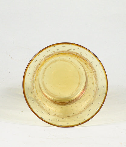 Vaso in vetro soffiato di Murano di Archimede Seguso anni 50 con decori a spirale