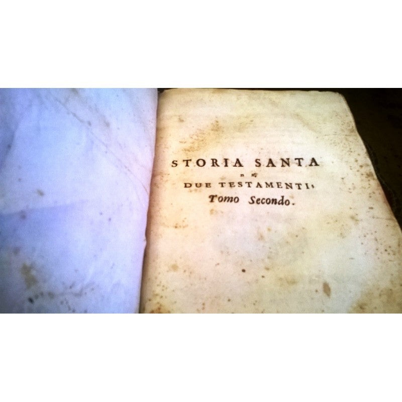 STORIA SANTA DE' DUE TESTAMENTI. BAGLIONI VENEZIA 1758