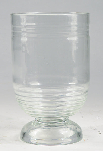 Vaso in vetro lavorato a mano manifattura Art Decò Italia 1940
