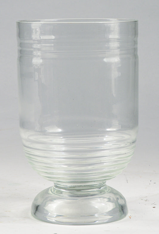 Vaso in vetro lavorato a mano manifattura Art Decò Italia 1940