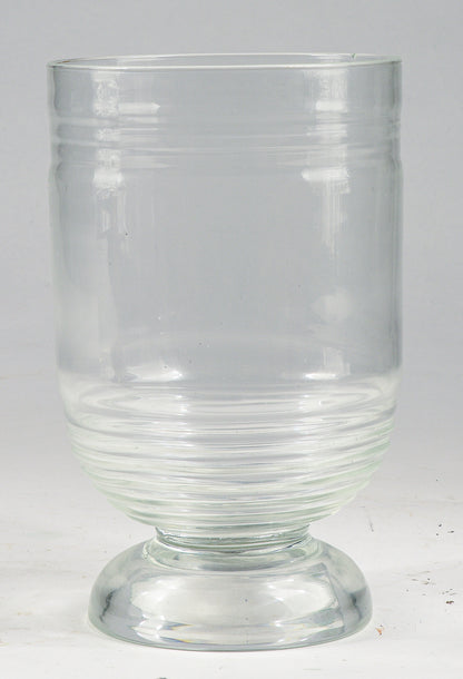 Vaso in vetro lavorato a mano manifattura Art Decò Italia 1940